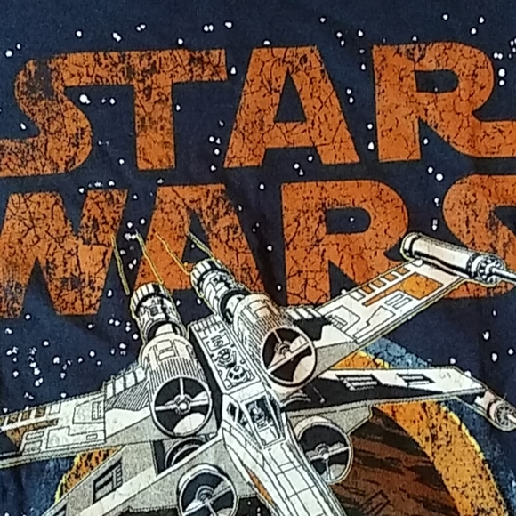 Star Wars Kids size 12/14 Navy tshirt my squadron - Picture 2 of 5